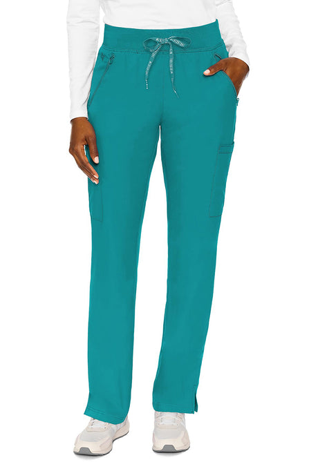 Med Couture Insight Women's Mid-Rise 4-Pocket Zipper Tall Pant