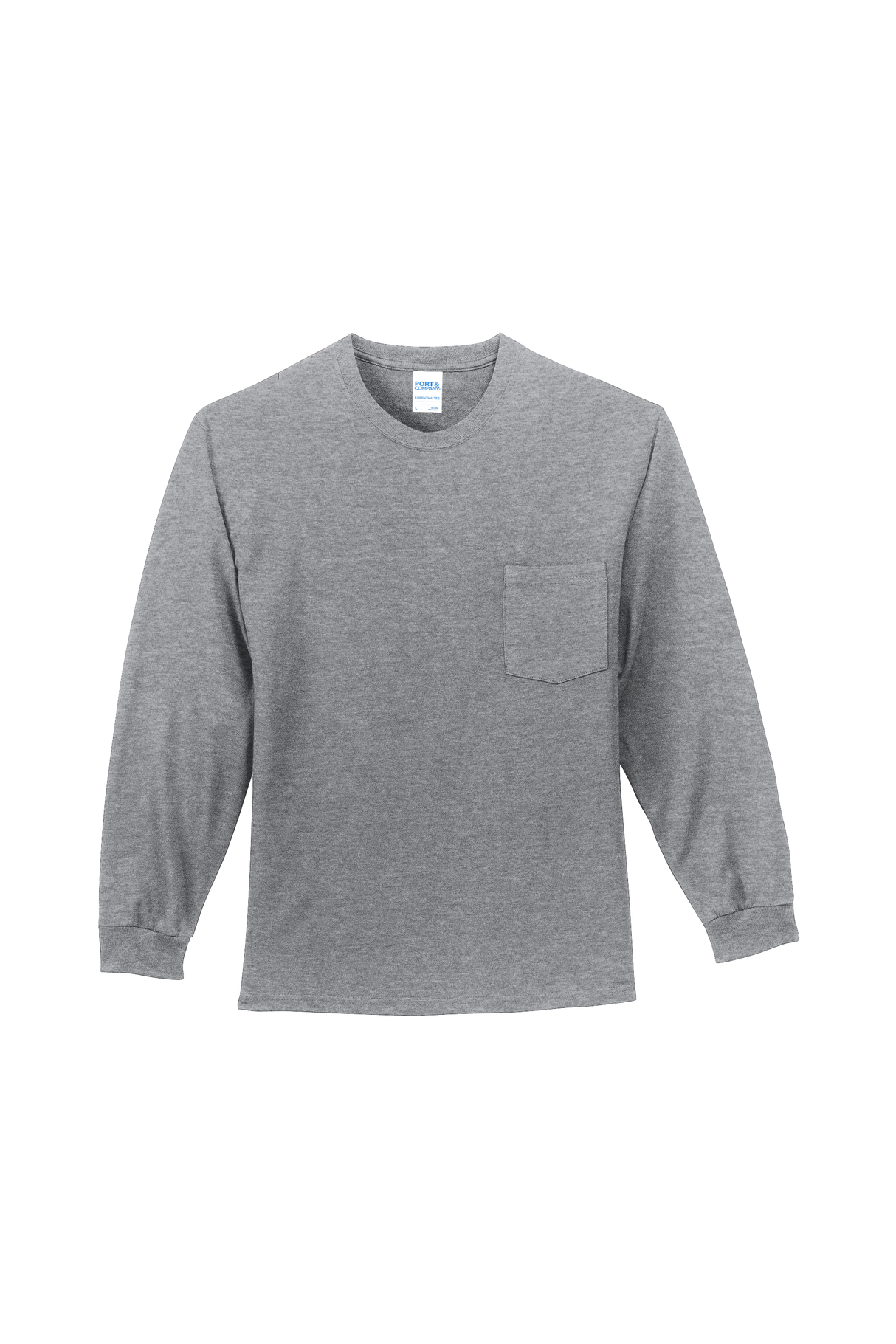 Port & Company® Long Sleeve Essential Pocket Tee