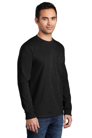 Port & Company® Long Sleeve Essential Pocket Tee