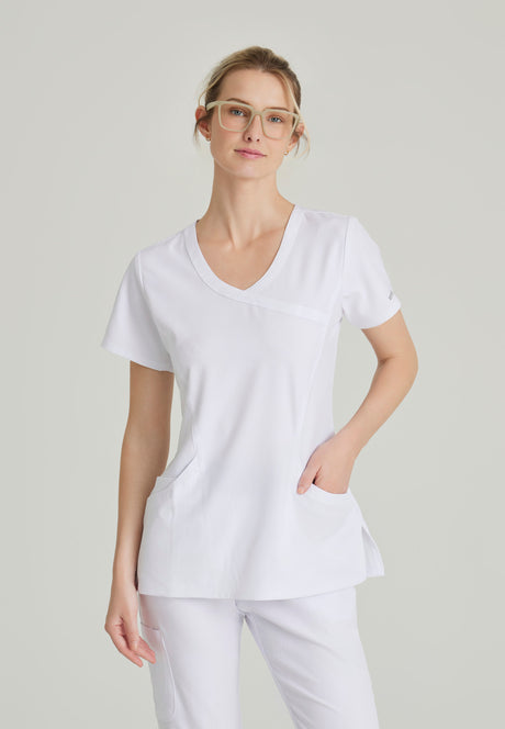 Skechers™ Women's Reliance 3-Pocket Crossover V-Neck Fashion Scrub Top