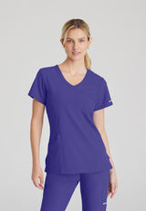 Skechers™ Women's Reliance 3-Pocket Crossover V-Neck Fashion Scrub Top