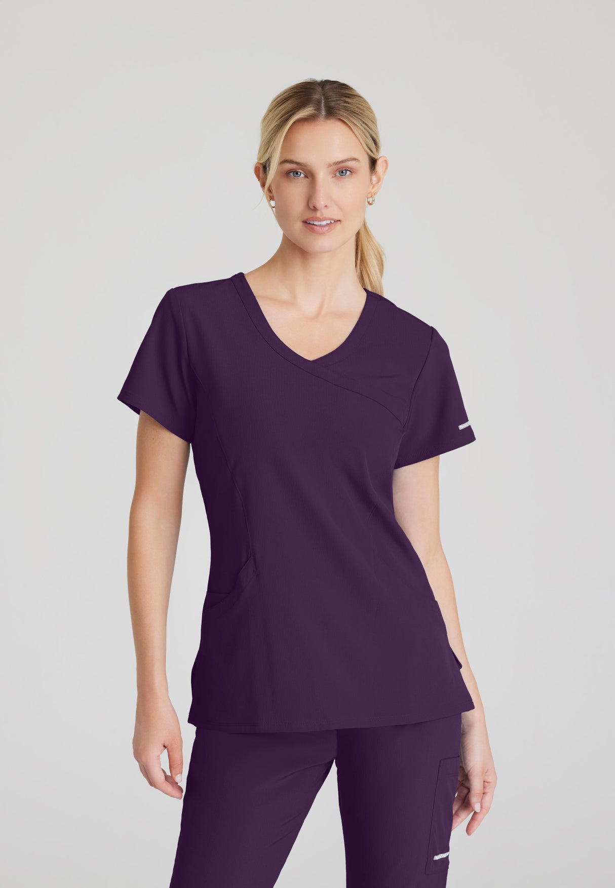 Skechers™ Women's Reliance 3-Pocket Crossover V-Neck Fashion Scrub Top