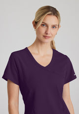 Skechers™ Women's Reliance 3-Pocket Crossover V-Neck Fashion Scrub Top