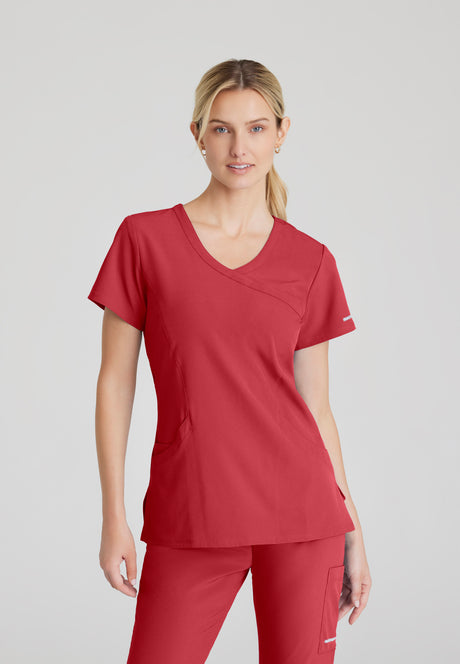 Skechers™ Women's Reliance 3-Pocket Crossover V-Neck Fashion Scrub Top