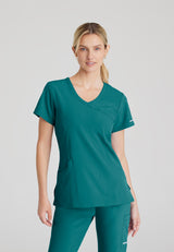 Skechers™ Women's Reliance 3-Pocket Crossover V-Neck Scrub Top