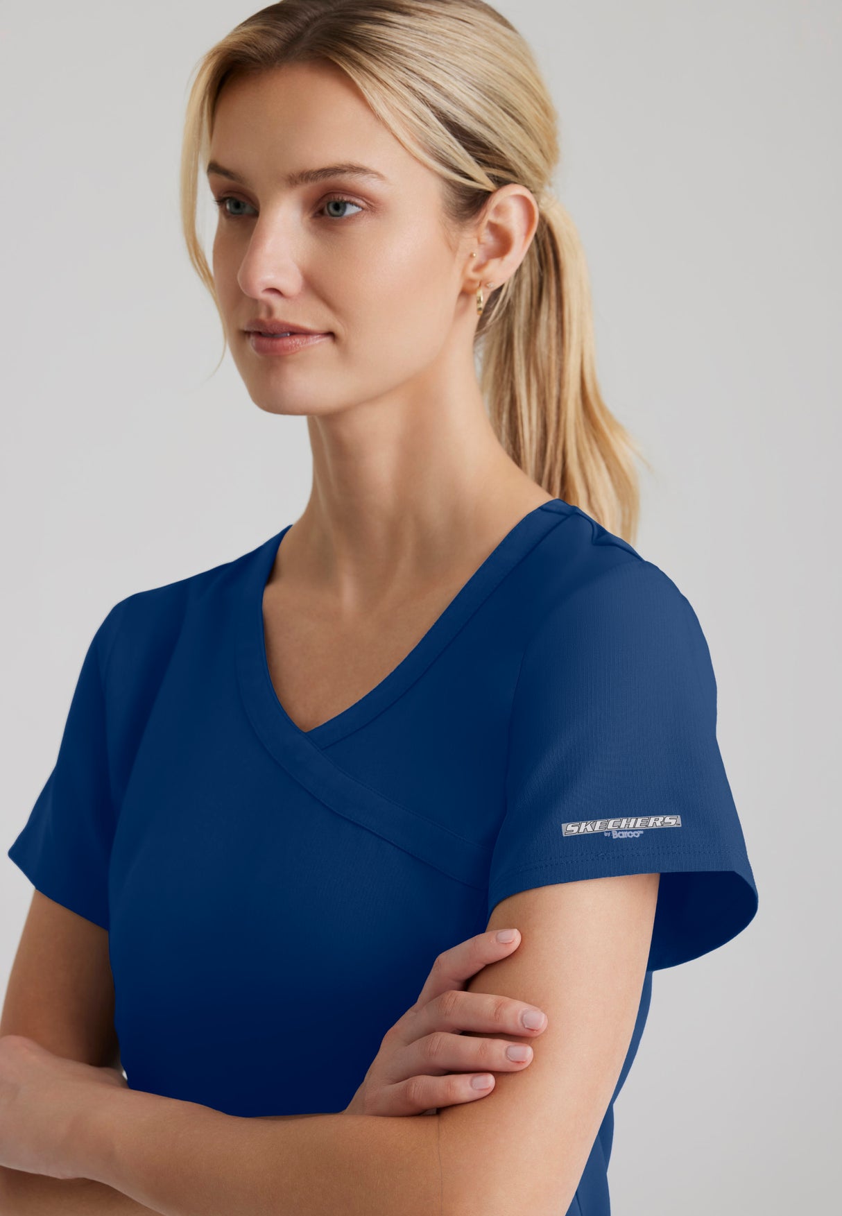 Skechers™ Women's Reliance 3-Pocket Crossover V-Neck Scrub Top