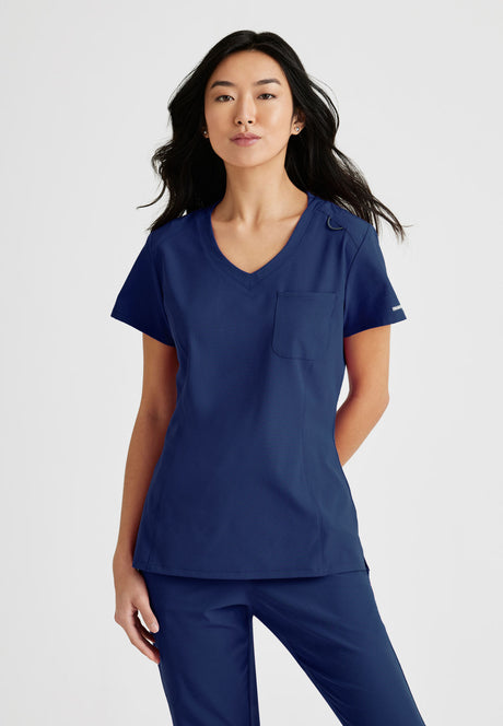 Skechers™ Women's Dignity 1-Pocket Tuck-In Scrub Top