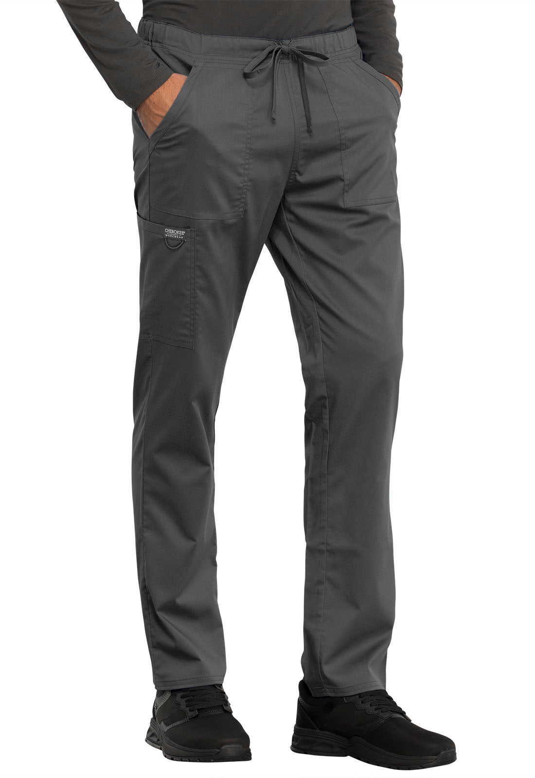 Cherokee Workwear Revolution Unisex 4-Pocket Tapered Leg Short Drawstring Pant