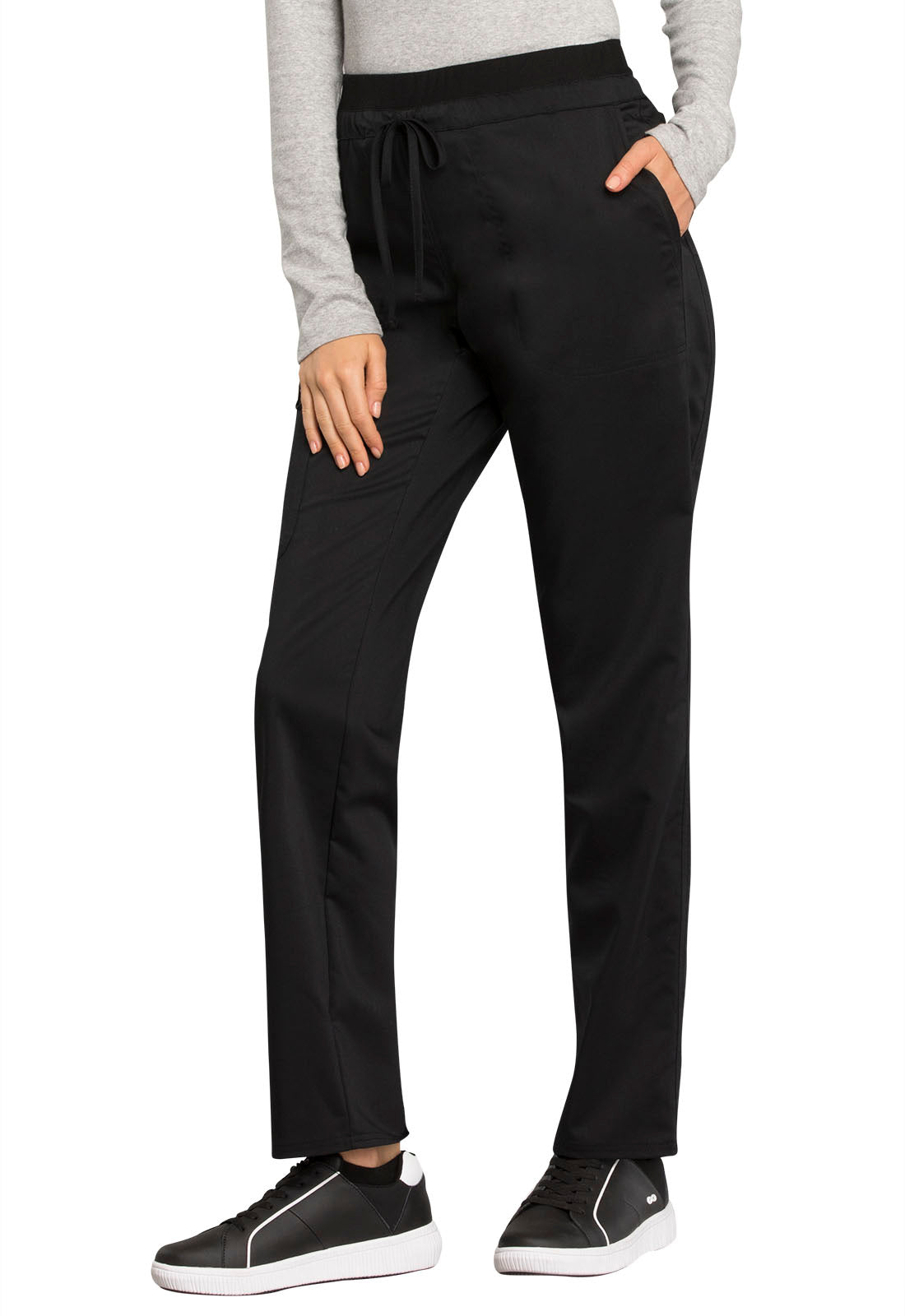 Cherokee Workwear Revolution Women's 5-Pocket Tapered Leg Drawstring Pant