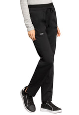 Cherokee Workwear Revolution Women's 5-Pocket Petite Tapered Leg Drawstring Pant