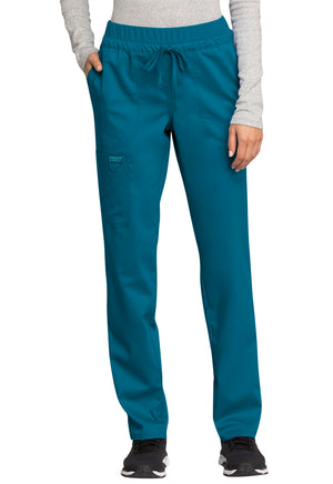 Cherokee Workwear Revolution Women's 5-Pocket Tapered Leg Drawstring Pant