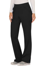 Cherokee Workwear Revolution Women's 4-Pocket Tall Mid Rise Straight Leg Pull-On Pant