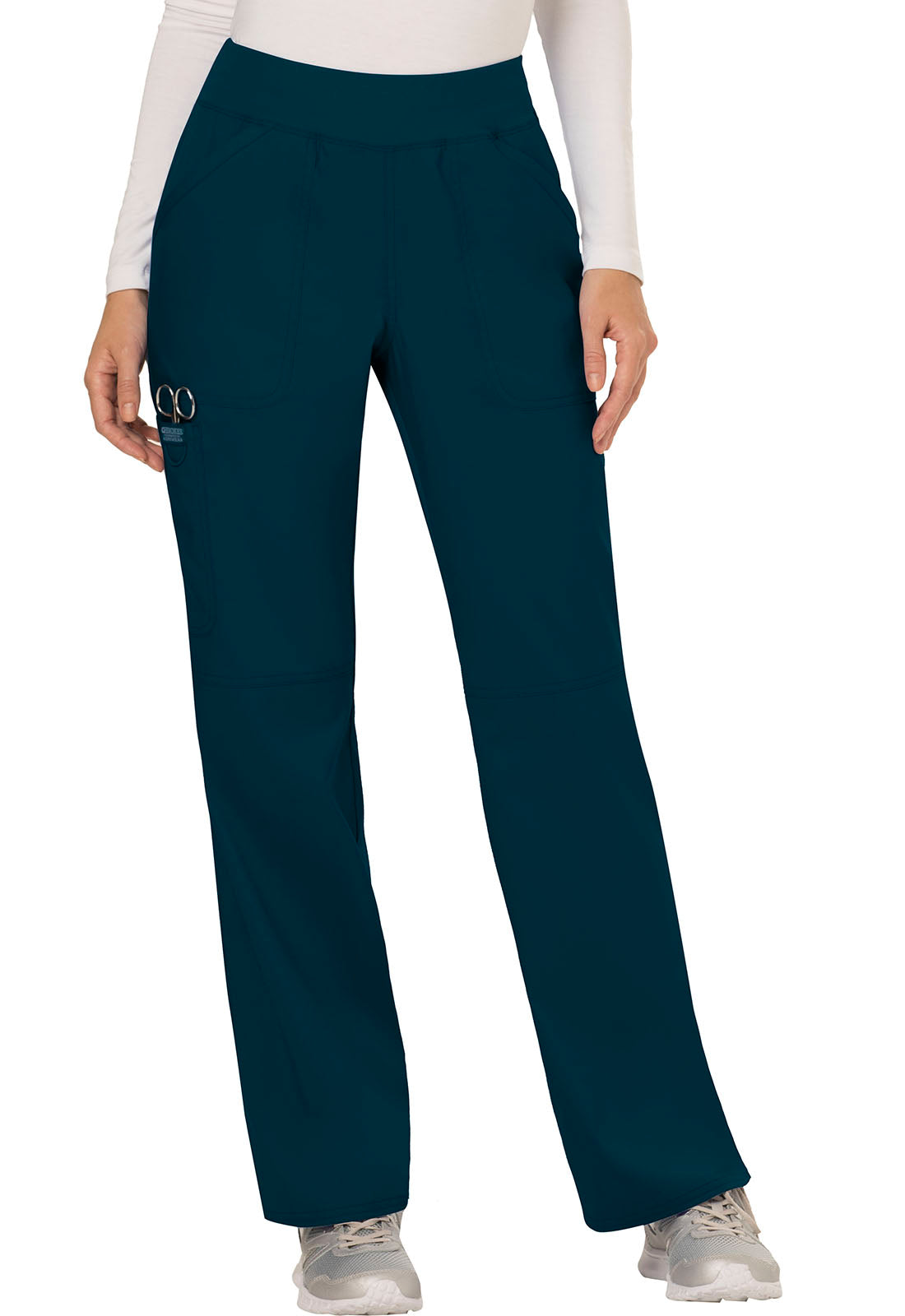 Cherokee Workwear Revolution Women's 4-Pocket Mid Rise Cherokee Workwear Revolution Women's 4-Pocket Mid Rise