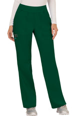 Cherokee Workwear Revolution Women's 4-Pocket Mid Rise Straight Leg Pull-On Pant