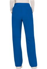 Cherokee Workwear Revolution Women's 4-Pocket Petite Mid Rise Straight Leg Pull-On Pant