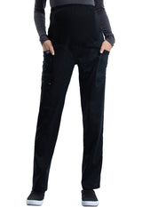 Cherokee Workwear Revolution Women's 3-Pocket Tall Maternity Straight Leg Pant