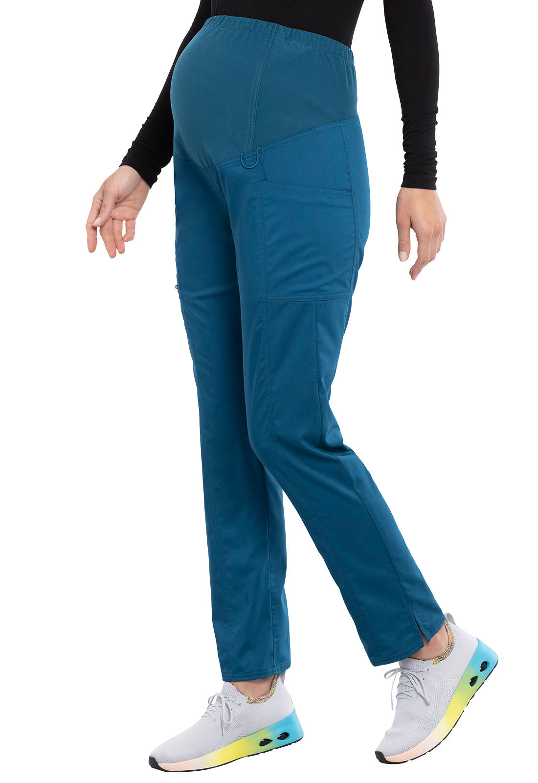 Cherokee Workwear Revolution Women's 3-Pocket Maternity Straight Leg Pant