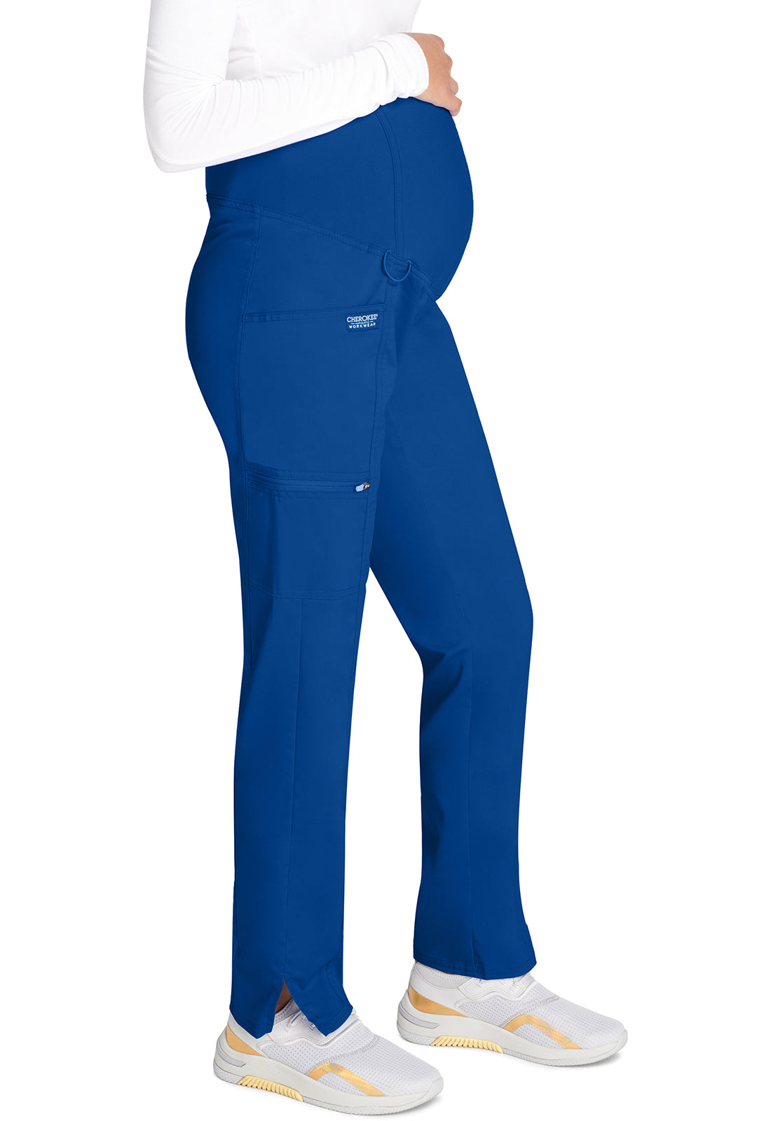 Cherokee Workwear Revolution Women's 3-Pocket Maternity Straight Leg Pant