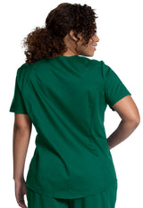 Cherokee Workwear Women's 2-Pocket V-Neck Top