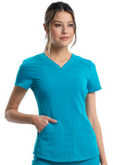 Cherokee Workwear Women's 2-Pocket V-Neck Top