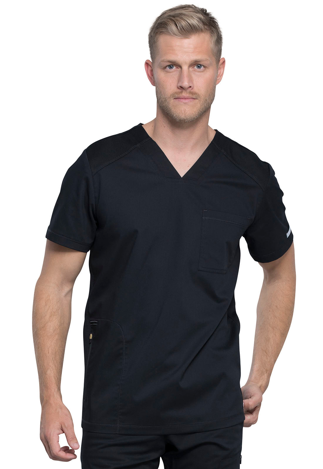 Cherokee Workwear Men's V-Neck 2-Pocket Top