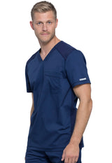 Cherokee Workwear Men's V-Neck 2-Pocket Top