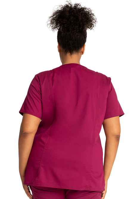 Cherokee Workwear Women's 3-Pocket V-Neck Top