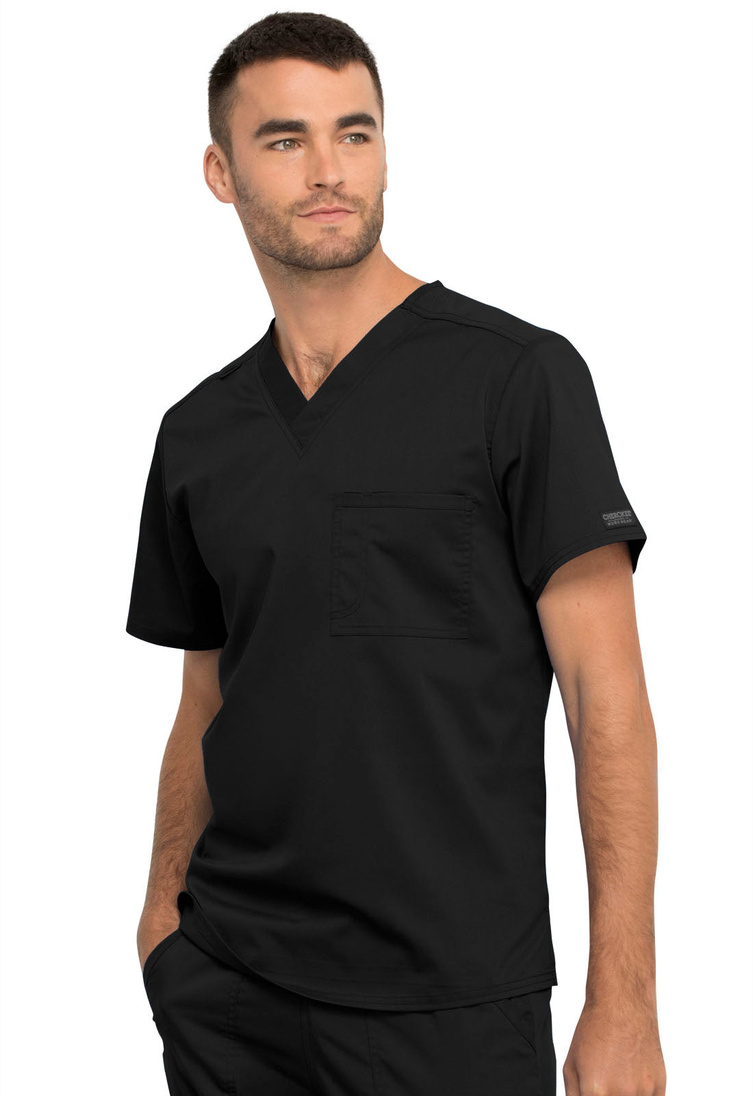 Cherokee Workwear Revolution Unisex Unisex 1 Pocket Tuckable V-Neck Top