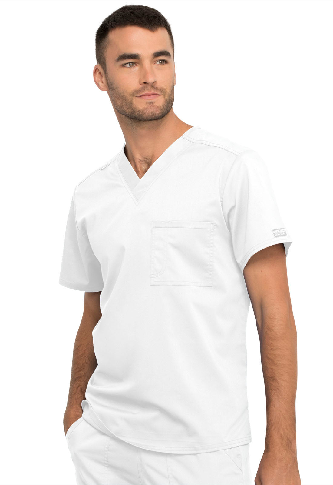 Cherokee Workwear Revolution Unisex Unisex 1 Pocket Tuckable V-Neck Top