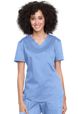 Cherokee Workwear Women's 1-Pocket Tuckable V-Neck O.R. Top