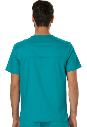 Cherokee Workwear Revolution Men's 1-Pocket Tuckable V-Neck Top
