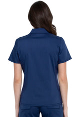 Cherokee Workwear Women's 1-Pocket Tuckable Snap Front Polo Shirt