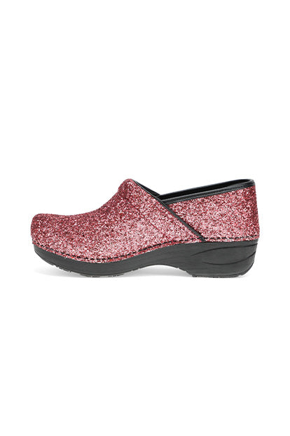 Dansko XP 2.0 Women's Pink Glitter Stapled Clog