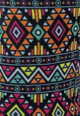 Cutieful Azteca Print Sheer Knee High Compression Socks 8-15 mmHg