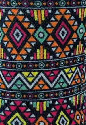 Cutieful Women's Azteca Print Sheer Knee High Compression Socks 8-15 mmHg