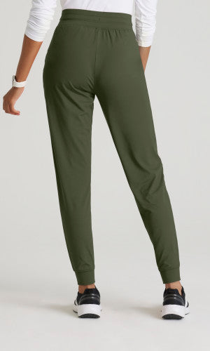 Barco One Performance Knits Women's Pro Knit 5-Pocket Drawcord Waist Petite Jogger