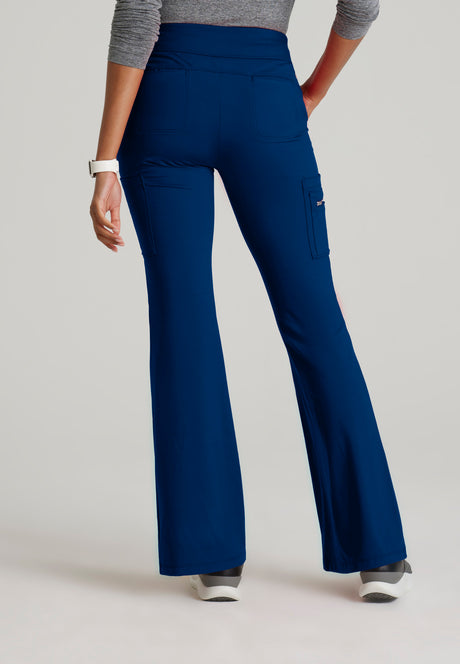 Barco One Performance Knit Women's Sprint Knit 7-Pocket High-Rise Flare Pant