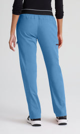 Grey's Anatomy™ Spandex Stretch Women's Kim 3-Pocket Mid-Rise Straight Leg Petite Pant