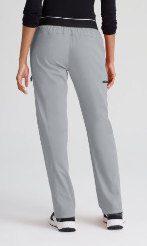Grey's Anatomy™ Spandex Stretch Women's Kim 3-Pocket Mid-Rise Straight Leg Petite Pant