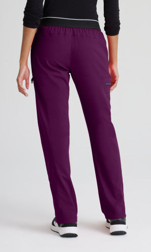 Grey's Anatomy™ Spandex Stretch Women's Kim 3-Pocket Mid-Rise Straight Leg Petite Pant