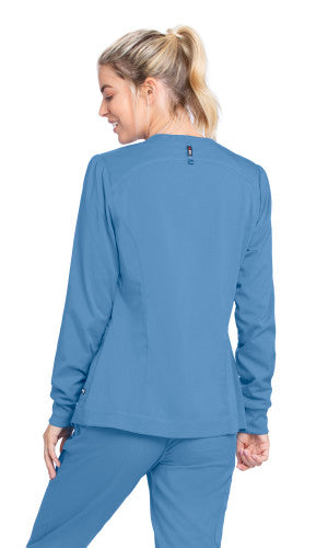 Grey's Anatomy™ Spandex Stretch Women's Millie 3-Pocket Crewneck Scrub Jacket