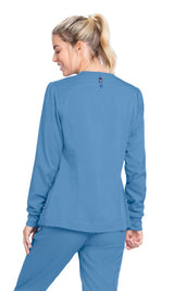 Grey's Anatomy™ Spandex Stretch Women's Millie 3-Pocket Crewneck Scrub Jacket