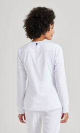 Grey's Anatomy™ Spandex Stretch Women's Gianna 5-Pocket Crewneck Scrub Jacket