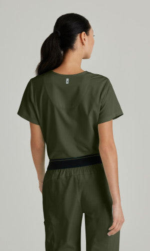 Grey's Anatomy™ Spandex Stretch Women's Bree 1-Pocket Tuck-In Scrub Top