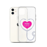 "Nurse Life" Stethoscope Clear Case for iPhone®