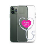 "Nurse Life" Stethoscope Clear Case for iPhone®