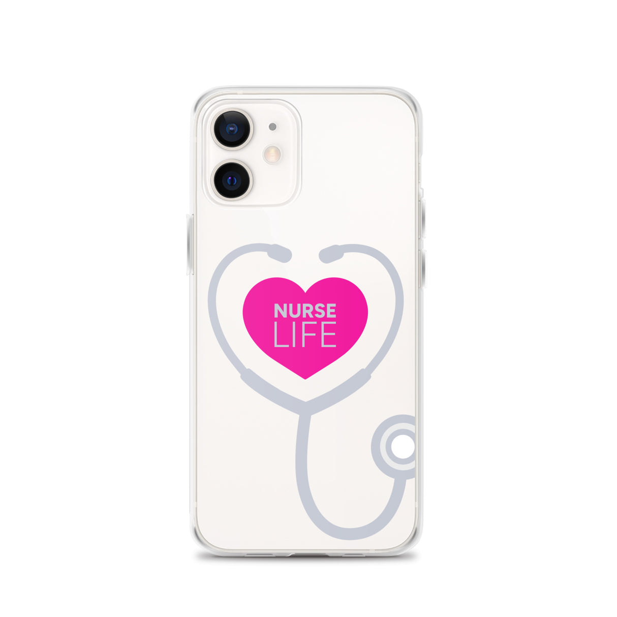 "Nurse Life" Stethoscope Clear Case for iPhone®