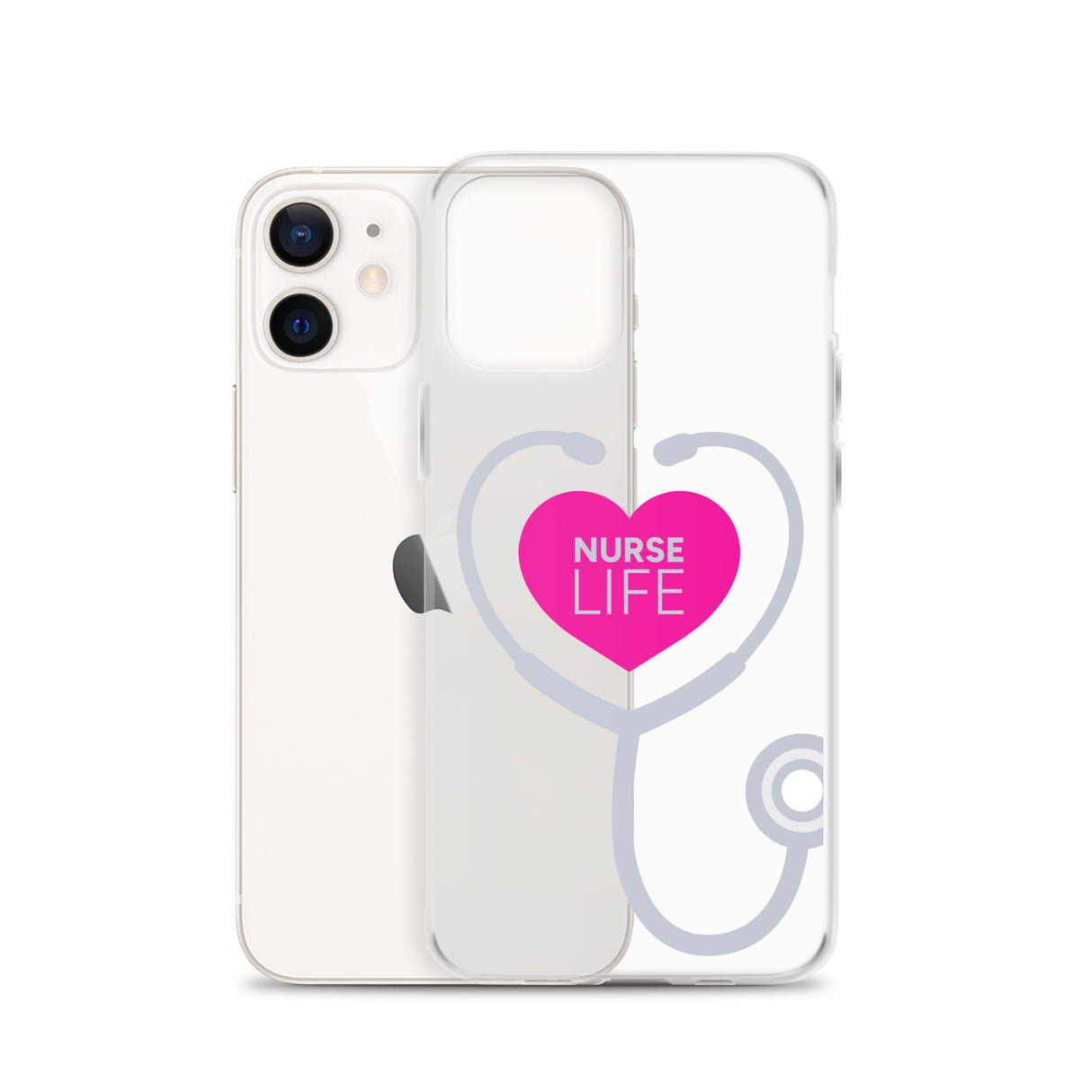 "Nurse Life" Stethoscope Clear Case for iPhone®