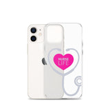 "Nurse Life" Stethoscope Clear Case for iPhone®