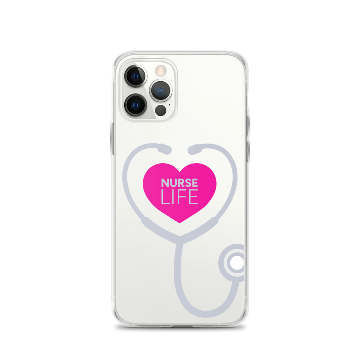 "Nurse Life" Stethoscope Clear Case for iPhone®